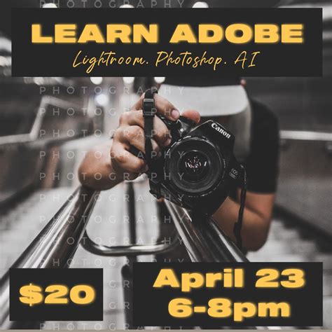 Learn Lightroom, Photoshop & AI, Malone Park Center for the Arts ...