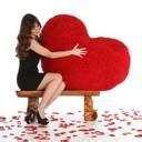 IKEA Soft Heart Shaped Pillow with Hands, Gift for Valentines Day ...