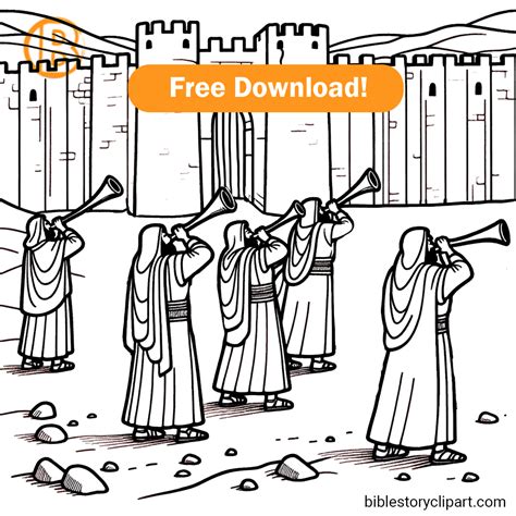Free Printable Coloring Pages Joshua And The Battle Of Jericho