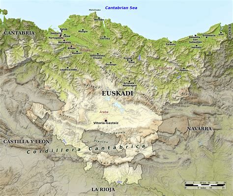 Map Basque Coast