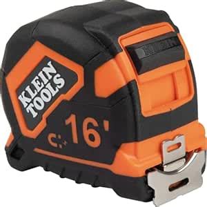 Klein Tools 9216 Tape Measure, Heavy-Duty Measuring Tape with 16-Foot ...