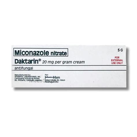 DAKTARIN Miconazole 2% Cream 5g price in the Philippines | MedsGo Pharmacy