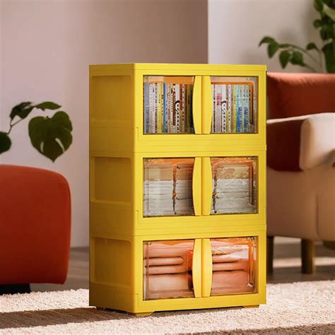 Homestic 3-Layer Double Door Almirah for Clothes - Collapsible & Folda ...