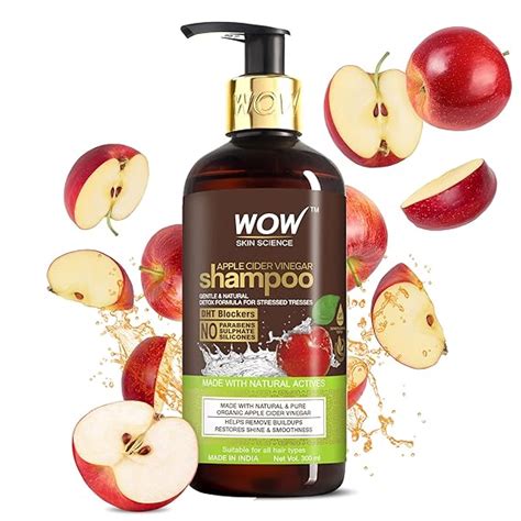 Buy WOW Skin Science Apple Cider Vinegar Shampoo with DHT Blockers ...