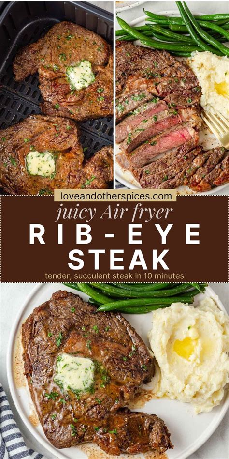 Make an awesome Air Fryer Ribeye Steak that's juicy, tender, and full ...