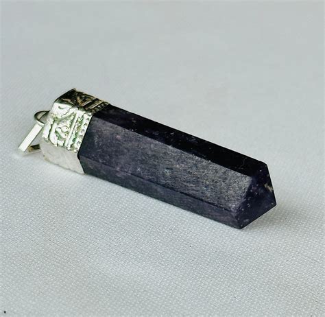 Lepidolite Pencil Pendant - Abhimantrit & Certified – Dhwani Shop
