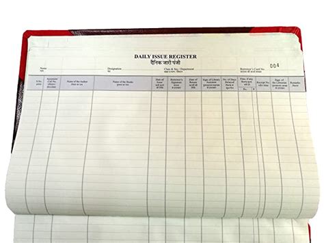 LRS Daily Issue Register for Schools/Colleges/Libraries (200 Pages ...