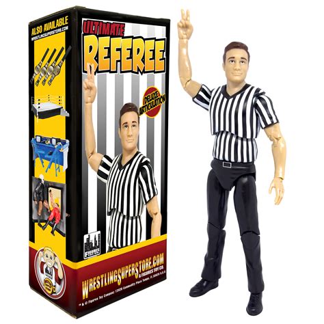 Figures Toy Company Ultimate Referee With Deluxe Articulation for WWE ...