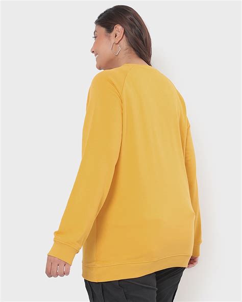 Buy Women's Yellow Plus Size Sweatshirt for Women yellow Online at Bewakoof