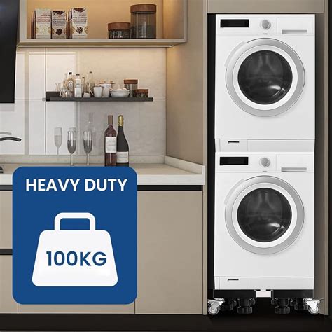 HASTHIP Adjustable Mobile Base Stand for Washers and Refrigerators– Hasthip