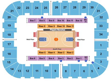 Berglund Center Coliseum Seating Chart with Upcoming Events | Close Seats