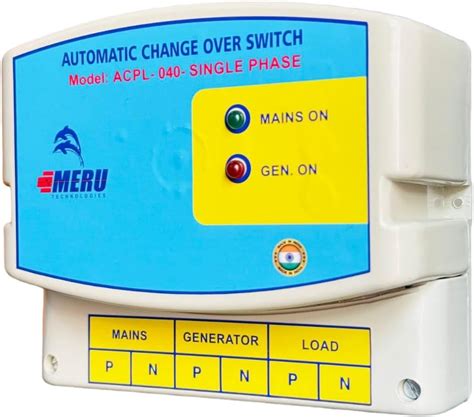 MERU TECHNOLOGIES Automatic Changeover Switch Circuit Breaker (40 Amps ...