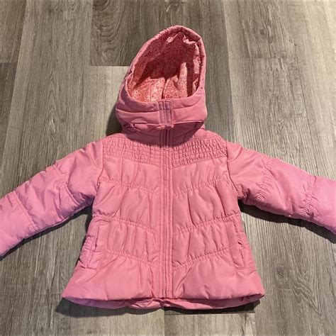 London Fog girls pink winter jacket in great... - Depop