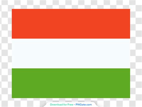 Hungarian Flag Horizontal Tricolor Red White Green Free PNG - PNGate