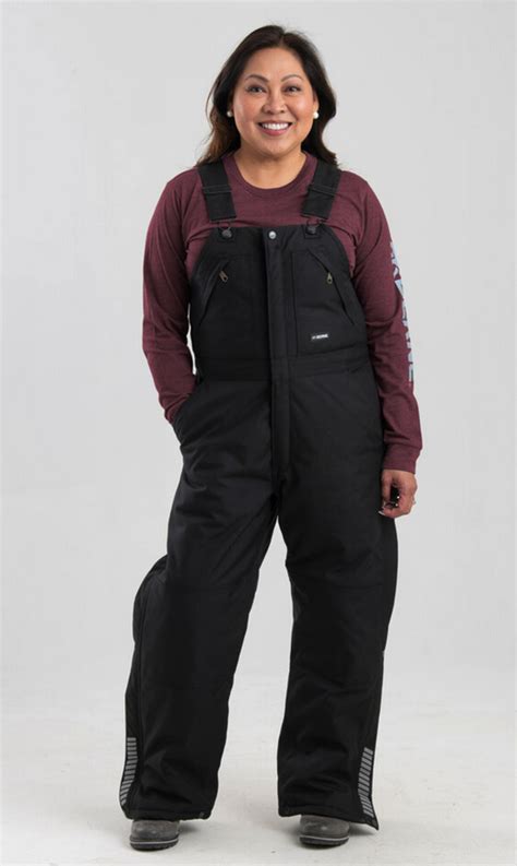 WNB834BK Women's Icecap Insulated Bib Overall - Black - Berne Work ...