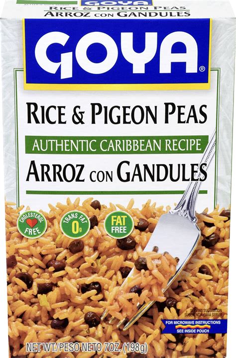 GOYA Authentic Caribbean Recipe Rice & Pigeon Peas 7 oz - Walmart.com