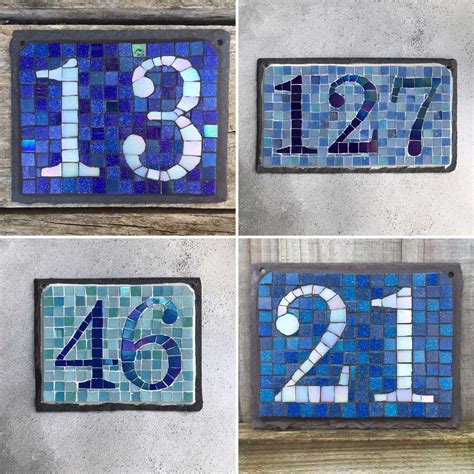 Diy Tile House Numbers at Pearline Beard blog