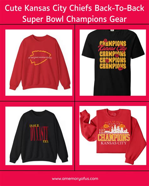 A Memory Of Us: Cute Kansas City Chiefs Back-To-Back Super Bowl Gear ...