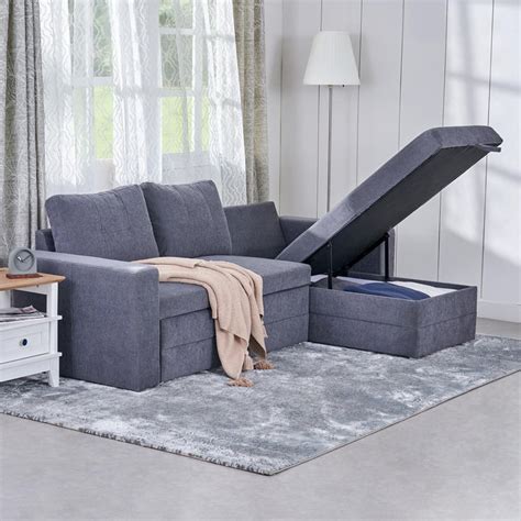 Buy Woodland Fabric 2-Seater Storage Sofa Bed with Interchangeable ...