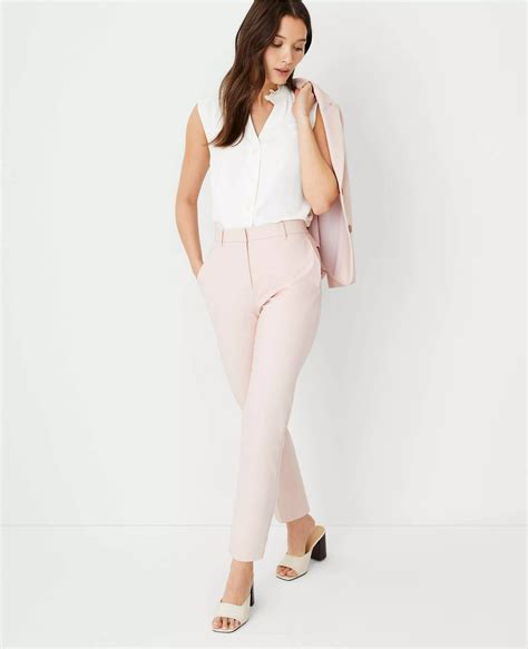 The High Rise Everyday Ankle Pant in Stretch Cotton