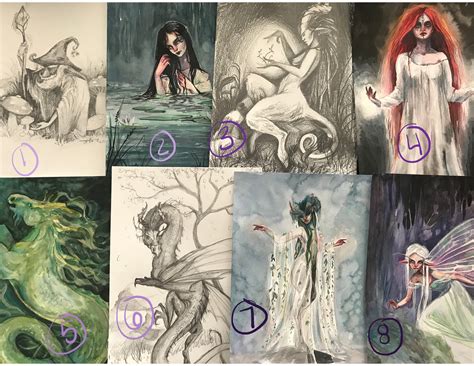 ORIGINAL Unseelie FAERIE Court ILLUSTRATIONS - Etsy