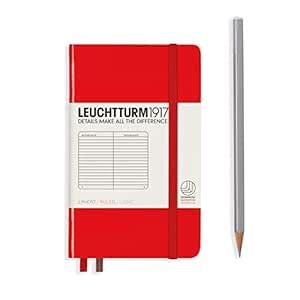LEUCHTTURM1917 - Notebook Hardcover Pocket A6-187 Numbered Pages for ...