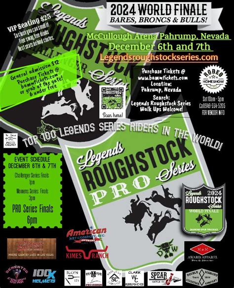 2024 Legends Roughstock Series World Finals, McCulloch Rodeo Arena ...