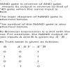 (a) draw logic symbols for NAND gate, (1)as the combination of two ...