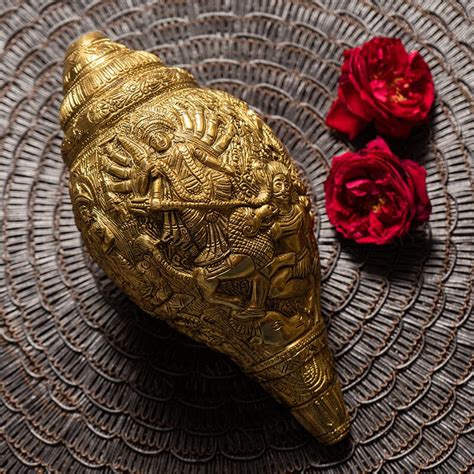 Buy Kali Mata Engraving Shankh Online in India - Mypoojabox.in