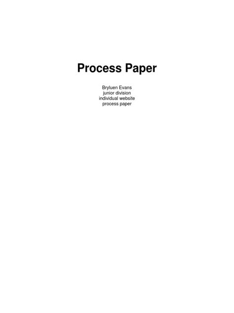 Image result for How to Write a Process Paper