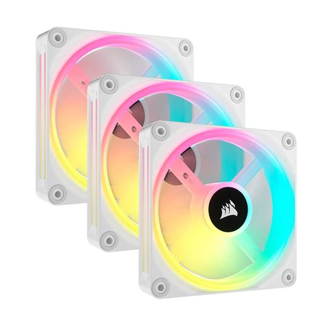CORSAIR QX RGB Series, iCUE Link QX120 RGB White, 120mm Magnetic Dome ...