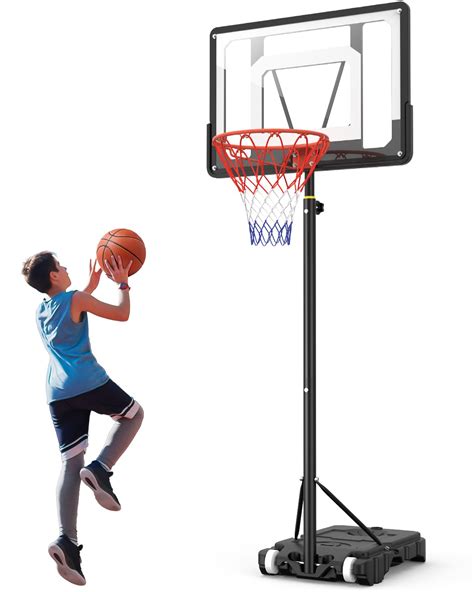 Basketball Hoop Portable Indoor Outdoor: 5ft-7ft Adjustable System with ...