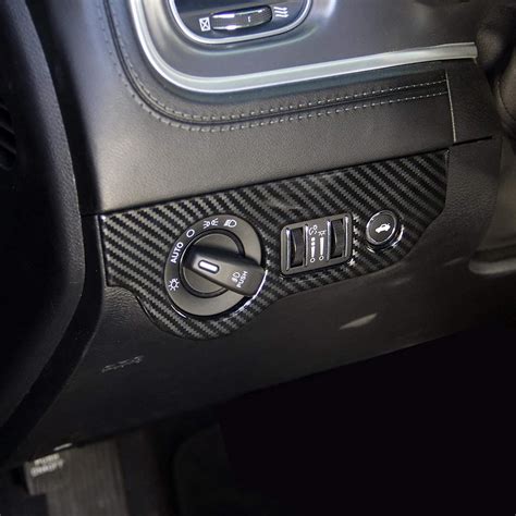 Crosselec Carbon Fiber Headlight Switch Button Panel Sticker Trim For ...
