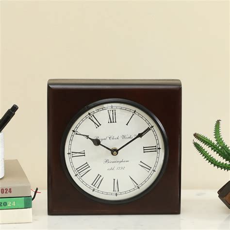 Buy VEDAS Utsa Metal Table Clock - 20cm from Vedas at just INR 3699.0