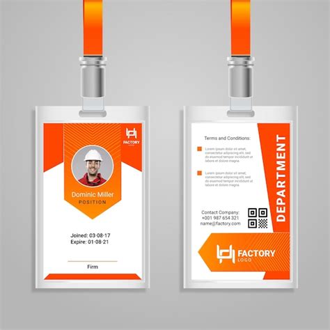 Abstract id cards template | Free Vector