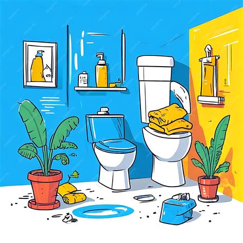 Illustration of effective sanitation practices to prevent diarrhea | Premium AI-generated image