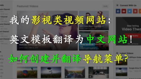 英文模板如何翻译为中文网站? 用 Polylang 插件翻译网站的方法与步骤 | 我的影视类视频网站建设过程 - YouTube
