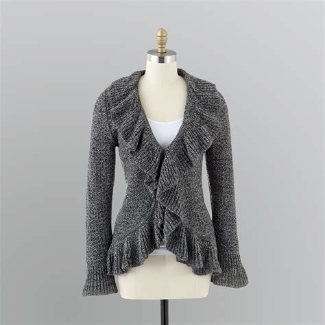 Covington Women's Ruffle Cardigan Sweater - Clothing - Women's Clothing ...