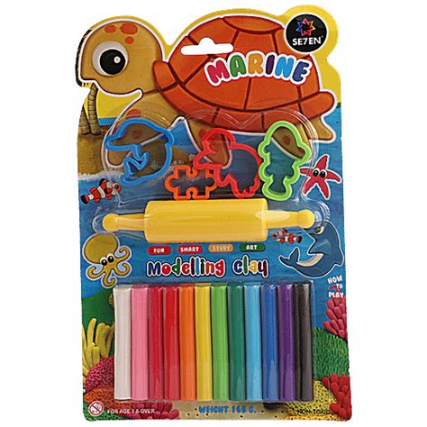 Buy Se7en Marine Play Dough - Modelling Clay, For Kids, 3+ Years ...
