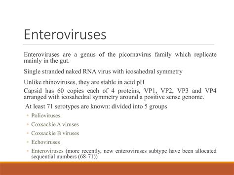 Enteroviruses | PPTX