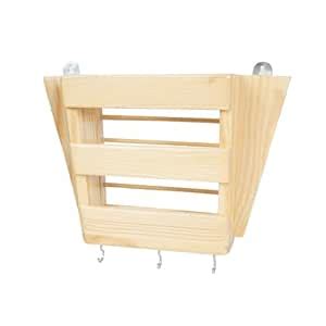 Wooden Key Holder for Home and Office - Stylish Key Hanger Wall Mounted ...