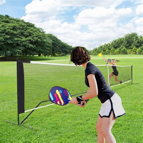 DULCE DOM Pickleball Net Portable Outdoor, 22 FT Pickleball Nets USAPA ...