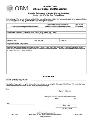 2010 Form OH OBM-7264 Fill Online, Printable, Fillable, Blank - pdfFiller