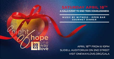 "A Night of Hope" Gala, Slidell City Auditorium, 18 April 2026 | AllEvents