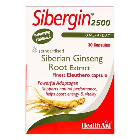 Health Aid Sibergin 2500 30 Capsules - PHARMFETCH CY