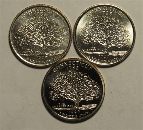1999 P,D&S Connecticut 50 States Quarters, BU and Proof - For Sale, Buy ...