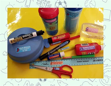 School Stationery Manufacturer Label 的图像结果