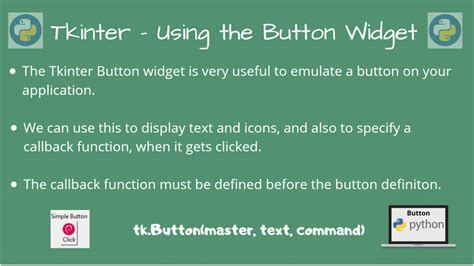 Button in Python Tkinter 的图像结果