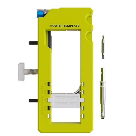 Door Hinge Mortiser Hinge Installation Kit Router Template fits 3in to ...