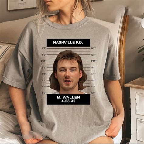 Morgan Wallen Mugshot Shirt Morgan Wallen Mug Shot Tshirt - Etsy